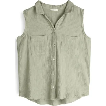 Dámské oblečení GATE Bavlněná halenka bez rukávů 34 225-1610/4201