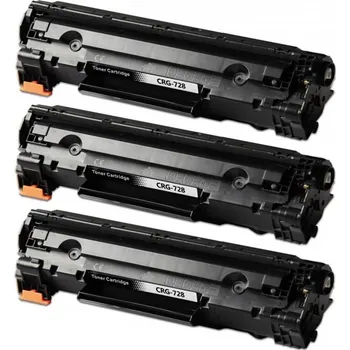Multipack 3x toner Canon CRG-728 kompatibilní černý