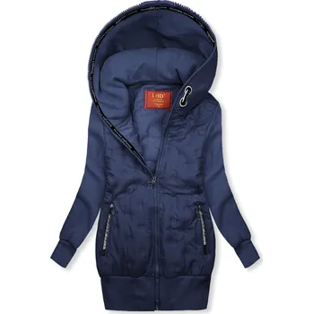 Dámská mikina Tmavě modrá mikina SPORTY s tečkovaným vzorem