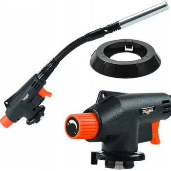 Horkovzdušná pistole PLYNOVÝ HOŘÁK S PIEZOELEKTRICKÝM ZAPALOVÁNÍM, FLEXIBILNÍ PÁJECÍ TRYSKA