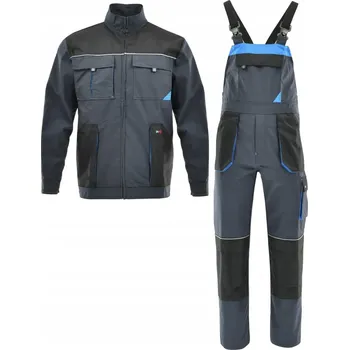 Pracovní obuv PRACOVNÍ OBLEČENÍ PÁNSKÉ sada KALHOTY S LACLEM + MIKINA reflexní prvky BOZP 60