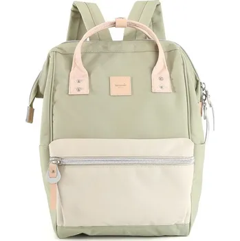 Městský batoh Světlý béžovo-khaki prostorný batoh na notebook Himawari s USB portem 1881-30 Velikost: ONE SIZE