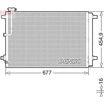 Výparník klimatizace Kondenzátor, klimatizace DENSO DCN02046