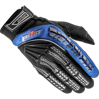 Autodíl Rukavice, PILOT (černá/modrá, vel. XS) PILOT M172-07-XS
