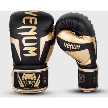 Boxerské rukavice Boxerské rukavice Venum Elite - Black/Gold Velikost: 12oz