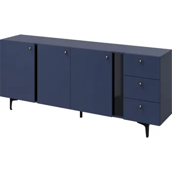 Komoda Komoda 3D3S KARLINO (CS-03), barva tmavě modrá
