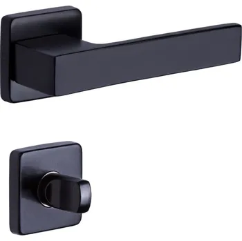 Dveřní kování Rostex dveřní kování RAVENA/H WC černá