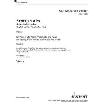Carl Maria von Weber: Scottish Airs WeV U. 16 (noty na housle)