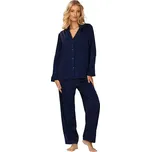 Dámské saténové pyžamo Amina modrá XL