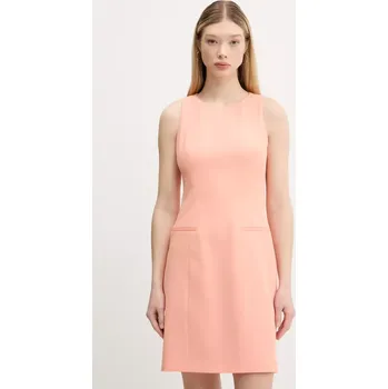 Dámské šaty Šaty HUGO oranžová barva, mini, 50540249 20X, vel. 36