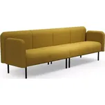 AJ Produkty Sedačka VARIETY, 4místná, potahová látka Blues CSII, zlatá