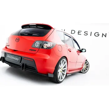 Nárazník Spoiler zadního nárazníku Street pro Mazda 3 MPS Mk1 EU Version červený