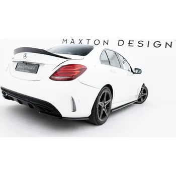 Tuning Splittery zadní boční Mercedes-Benz C AMG-Line Sedan W205 černý lesklý plast