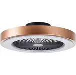 Brilliant G60060/86 Stmívatelné LED svítidlo SLIMLINE GOLD s reverzním VENTILÁTOREM + funkce LED
