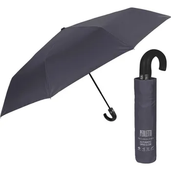 Deštník Plnoautomatický skládací deštník s rukojetí Perletti Technology / šedý, 21788