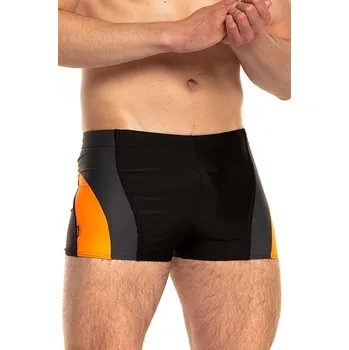 Pánské plavky Pánské plavky Haiti 2 černo-oranžové XL