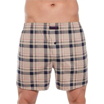 Trenýrky Pánské trenýrky Comfort 280 hnědé káro L