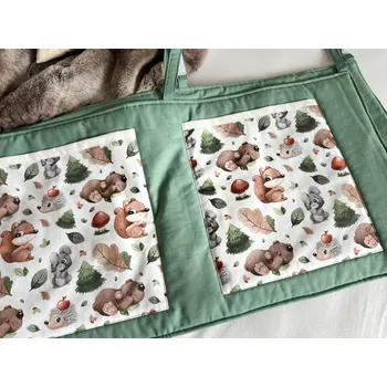 Kapsář za postel zvířátka podzim - 200x40 cm