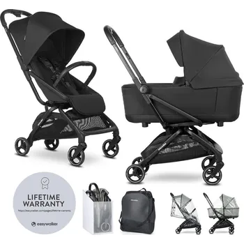Kočárek EASYWALKER kočárek kombinovaný Rockey S Pure Black