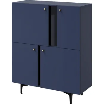 Komoda Komoda 4D KARLINO (CS-01), barva tmavě modrá