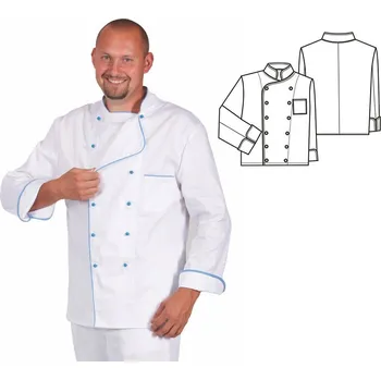 (0415) Rondon pánský 2-řadý - bílá/sv.modrá - 62/182