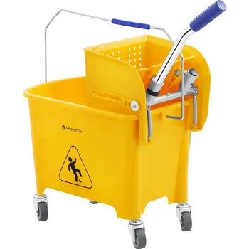 Úklidový vozík úklidový vozík pojizdný - 20 L se ždímáním žlutý