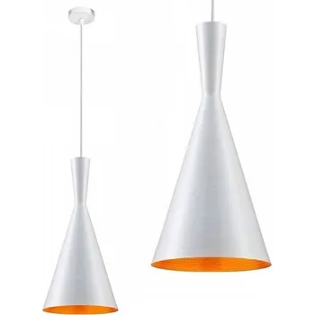 Retro stropní lampa Costa B bílá