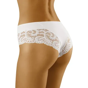 Dámské spodní prádlo Dámské kalhotky s krajkou Cara bílé S