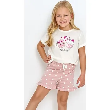 Dívčí pyžamo Dívčí pyžamo Sky Sweet s potiskem a puntíky 92