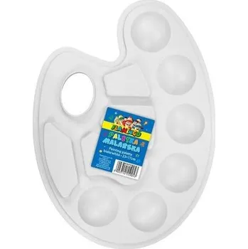 Set školních potřeb Paletka malarska 17x23cm 10 wgłębień biała