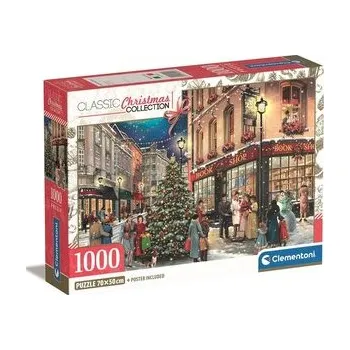 Puzzle CLEMENTONI Puzzle Vánoční procházka 1000 dílků
