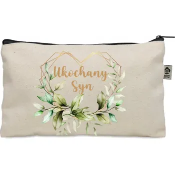 Kosmetická taška Kosmetická taštička béžová dárek MILOVANÝ SYN Den dětí KO_228