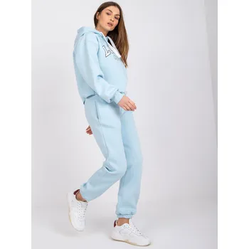 Světle modrá teplákovka Laraina s nápisem "London" -EM-KMPL-720.01-light blue Velikost: ONE SIZE