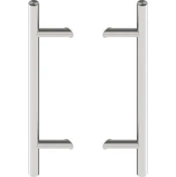 Dveřní kování WALA Madlo P45 200/300 mm oboustranné včetně spojovacího materiálu - nerez kartáčovaná