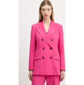Dámské sako Sako HUGO růžová barva, 50537560 42D, vel. 36