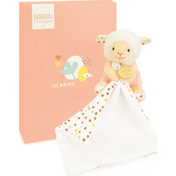 usínáček Doudou Plyšová ovečka s dečkou 11 cm