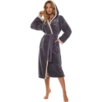 Dámský župan Dámský župan Tess tmavě šedý XXL