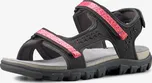 QUECHUA Dámské turistické kožené sandály NH 500 42 BÉŽOVÁ|RŮŽOVÁ|ŠEDÁ