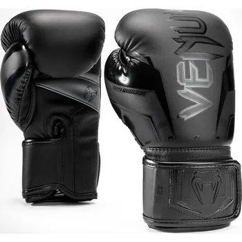 Boxerské rukavice Boxerské rukavice Venum ELITE EVO - Black/Black Velikost: 12oz