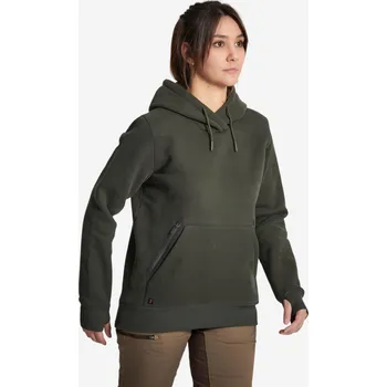Dámská mikina SOLOGNAC Dámská hřejivá mikina s kapucí 500 XL ZELENÁ