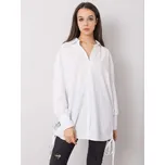 Bílá dámská dlouhá košile 232-KS-20051.05-white Velikost: ONE SIZE