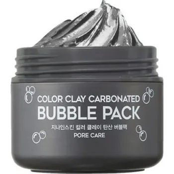Pleťová maska G9 SKIN - COLOR CLAY CARBONATED BUBBLE PACK - Aktivní pleťová maska s uhlím a bublinkami pro hloubkové čištění 100 ml