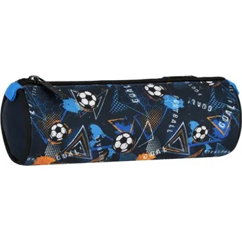 Penál Penál kulatý STARPAK Football Blue, 7,3x21,5x7,3cm