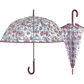 Deštník Dámský průhledný deštník s lístky Perletti Time, 26447