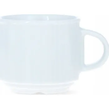 LUBIANA MERKURY Šálek na Kávu Čaj Porcelán Bílý Šálky 150 ml