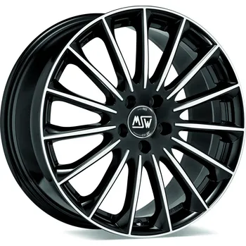 Alu kolo Alu disk MSW AVANTGARDE MSW 30 7.5x18, 5x112, 73, ET40 GLOSS BLACK FULL POLISHED