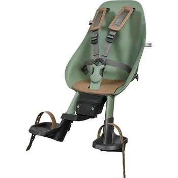 cyklosedačka URBAN IKI dětská přední sedačka na kolo Ta-ke s adaptérem MTB/ATB Icho Zelená/Kurumi Hnědá