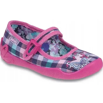 Dívčí bačkory Befado balerínky textilní, velikost 25