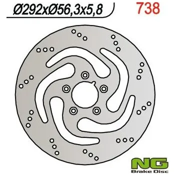 Brzda pro motocykl NG zadní brzdový kotouč HARLEY-DAVIDSON