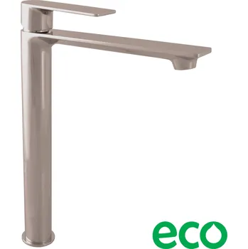 Vodovodní baterie NIL - Umyvadlová vysoká baterie bez výpusti, Metal Grey - lesklá NL130.0MGL, RAV Slezák Rozměr: 1/2", #: NL130.5MGL